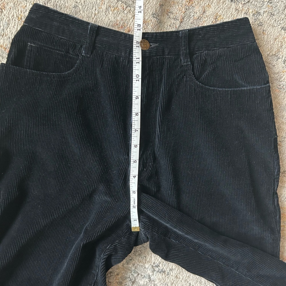 Talbots women’s black corduroy 90s/2000 straight leg Mom jeans style petite 10‌ - Picture 4 of 7